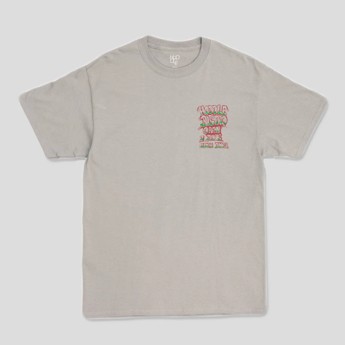HODDLE "BISTRO" TEE GREY Soft Layer Customizable