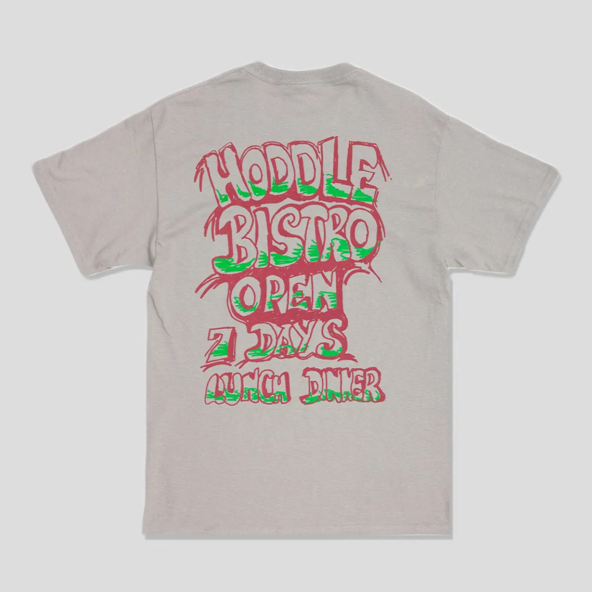 Lightweight Material HODDLE "BISTRO" TEE GREY