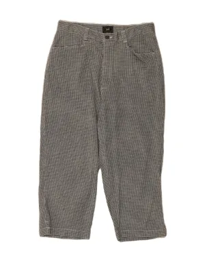 LEE Womens Bermuda Shorts Size 10 Medium W28 Black Check Cotton Summer Must-have Winter Comfort