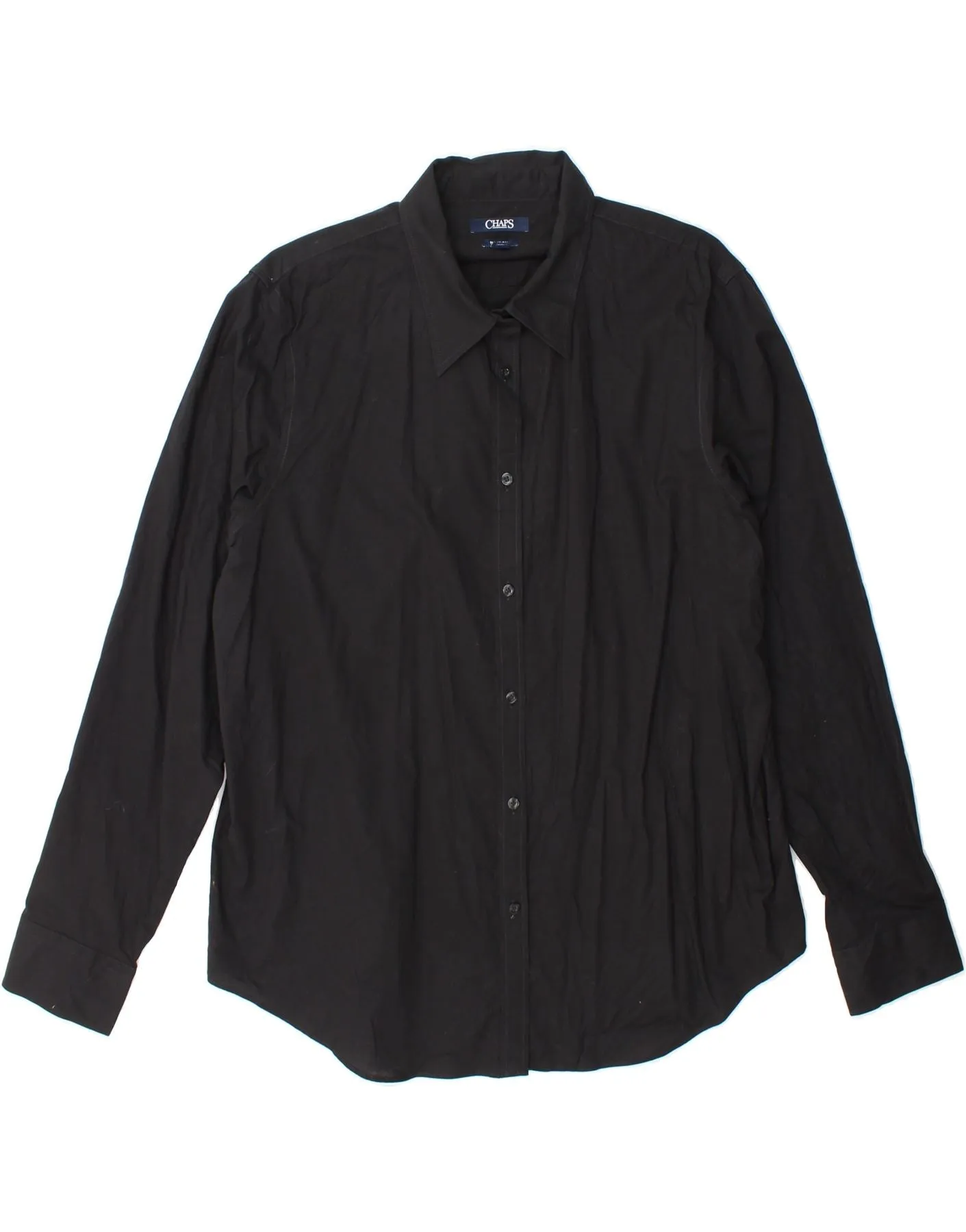 Loose Comfort CHAPS Womens Shirt UK 18 XL Black Cotton