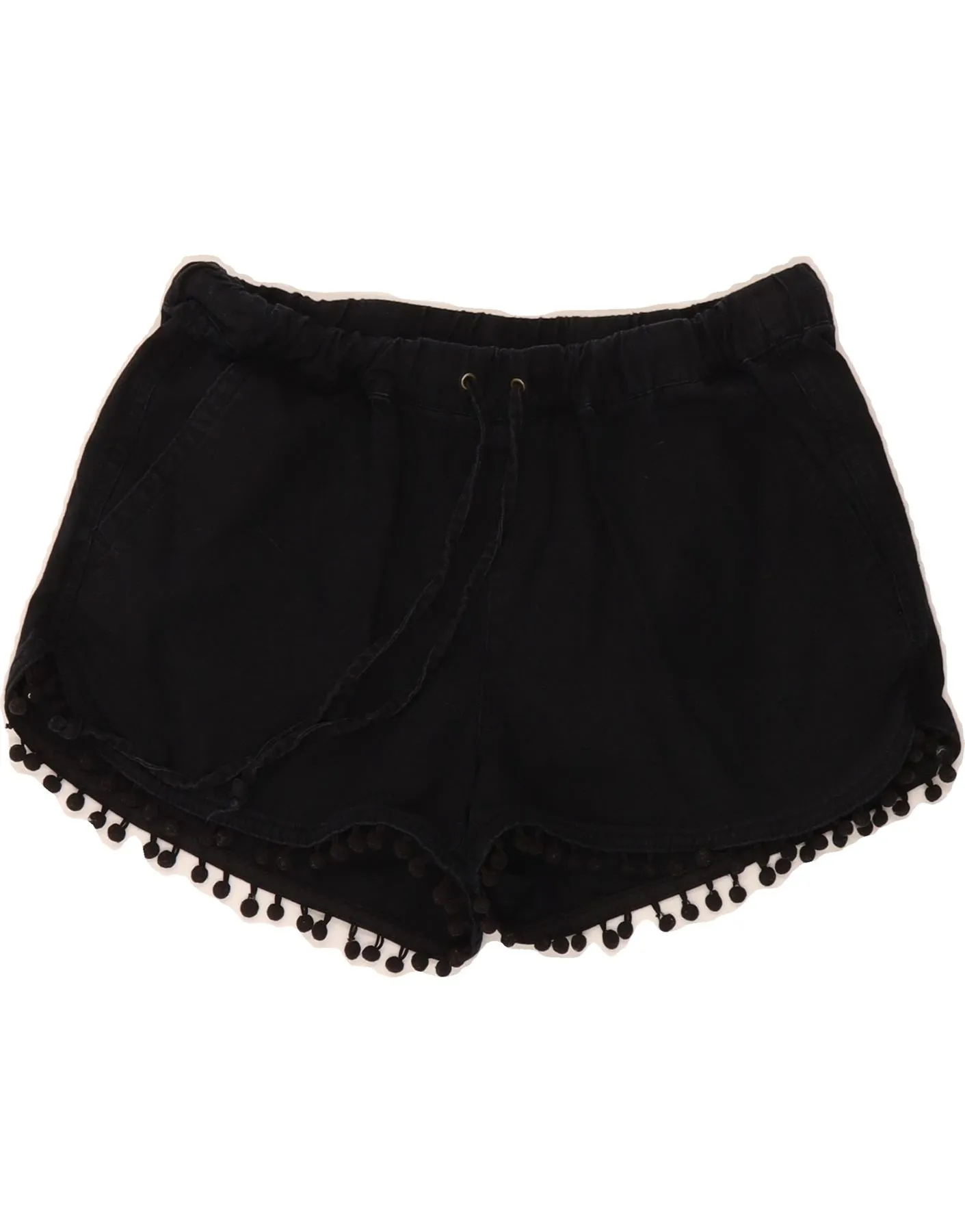 Breathable mesh J. CREW Womens Hot Pants  XS W25 Black Linen