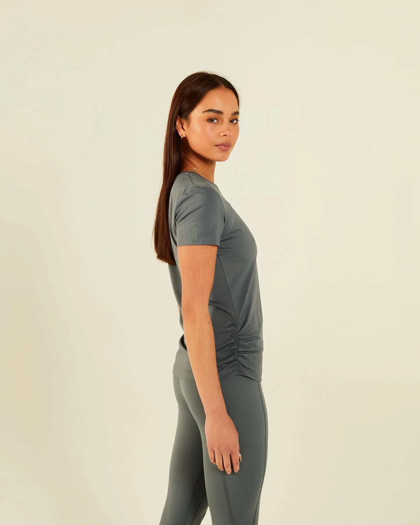 Tala Tee Sage Grey Casual Flex Fit