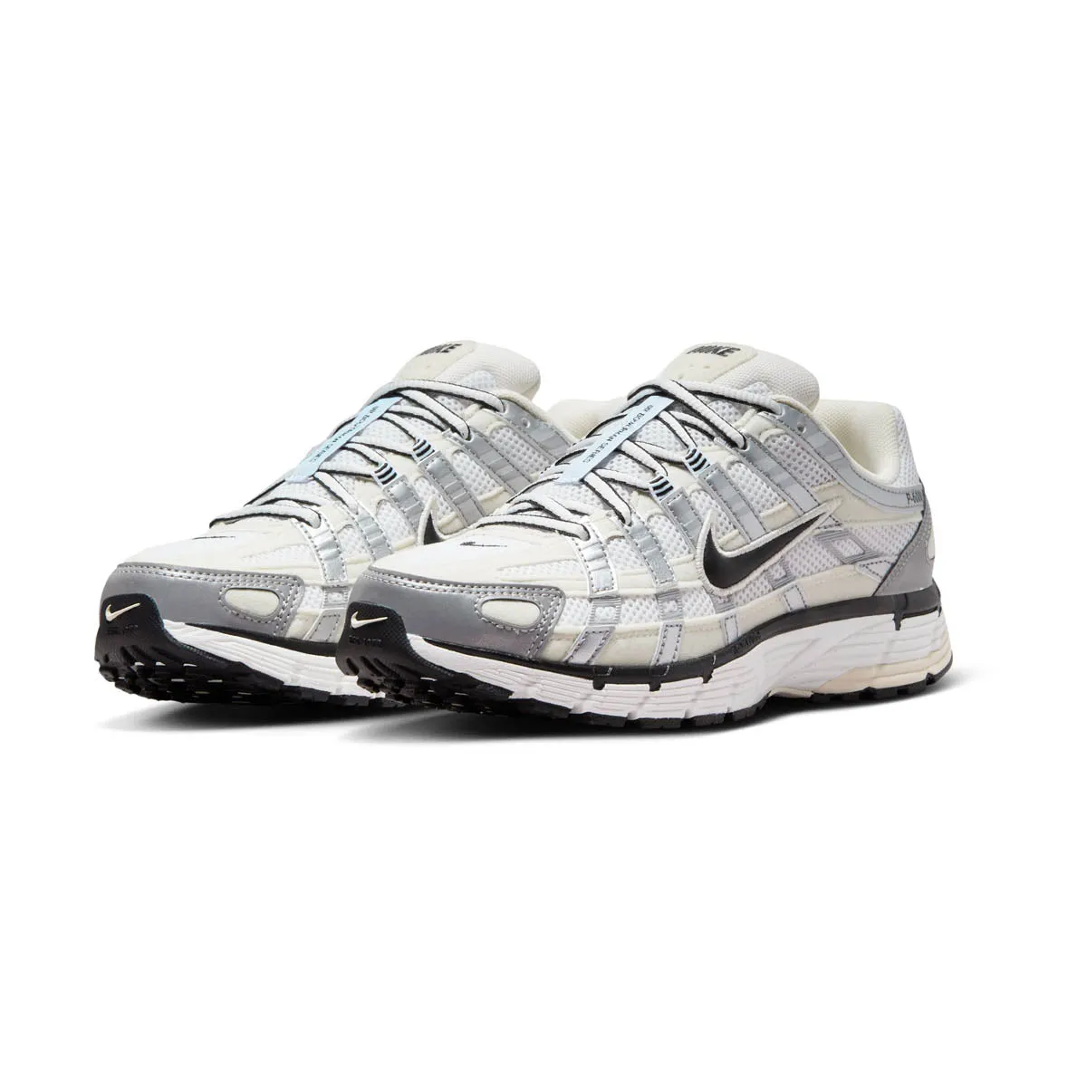 Friction Reduced Interior Safe Nike P-6000 'Coconut Milk Metallic Silver' Women's Shoes