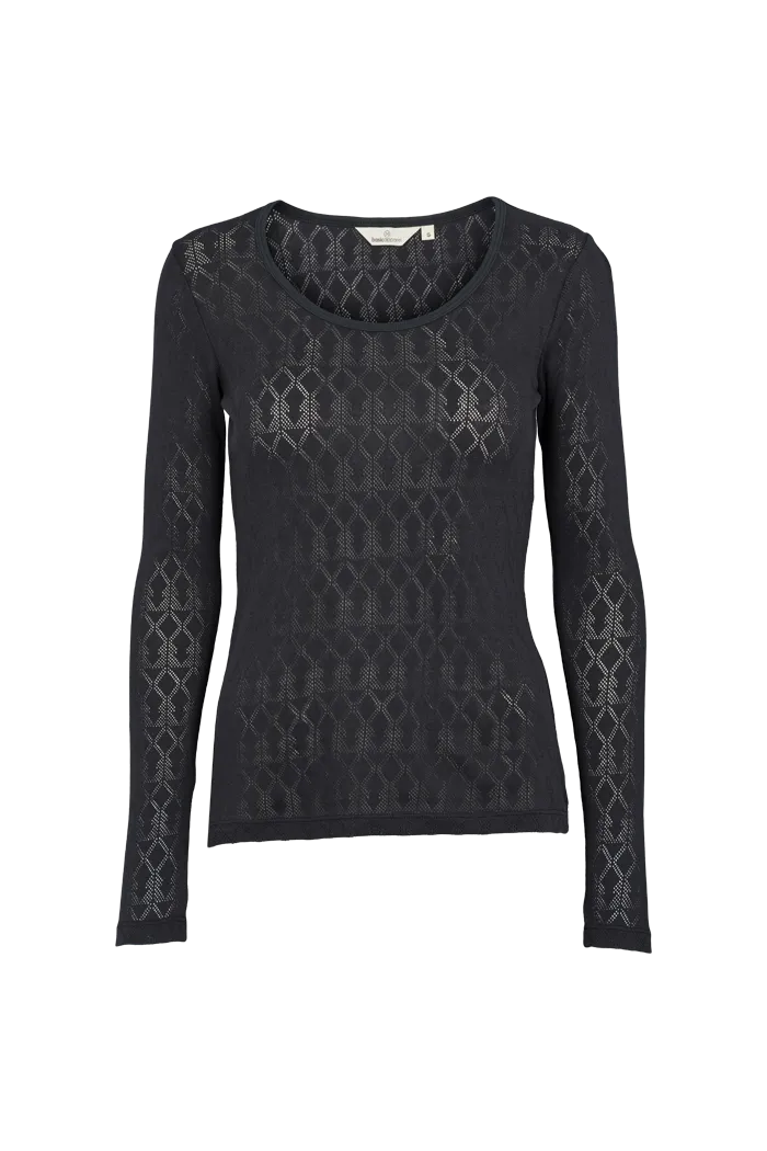 Ana T-shirt - Black Recycled Polyester Stylish and Fun