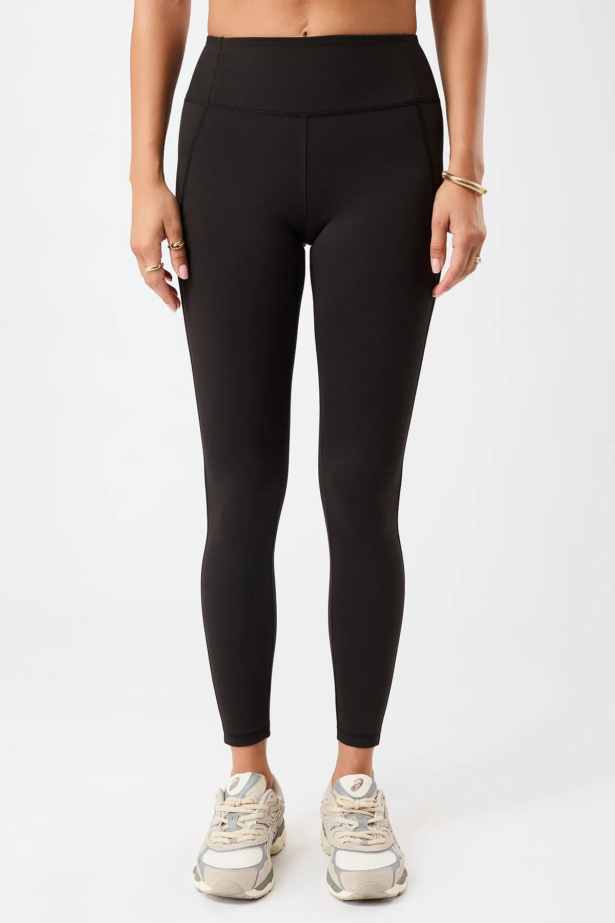 Limitless Legging - Black Rib Knit Unisex Style skin comfort
