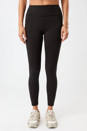Limitless Legging - Black Rib Knit Unisex Style skin comfort