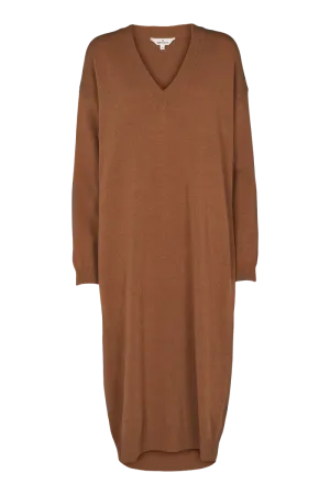 Formal dinner wear Soft Wear Lise V-Dress - Chipmunk