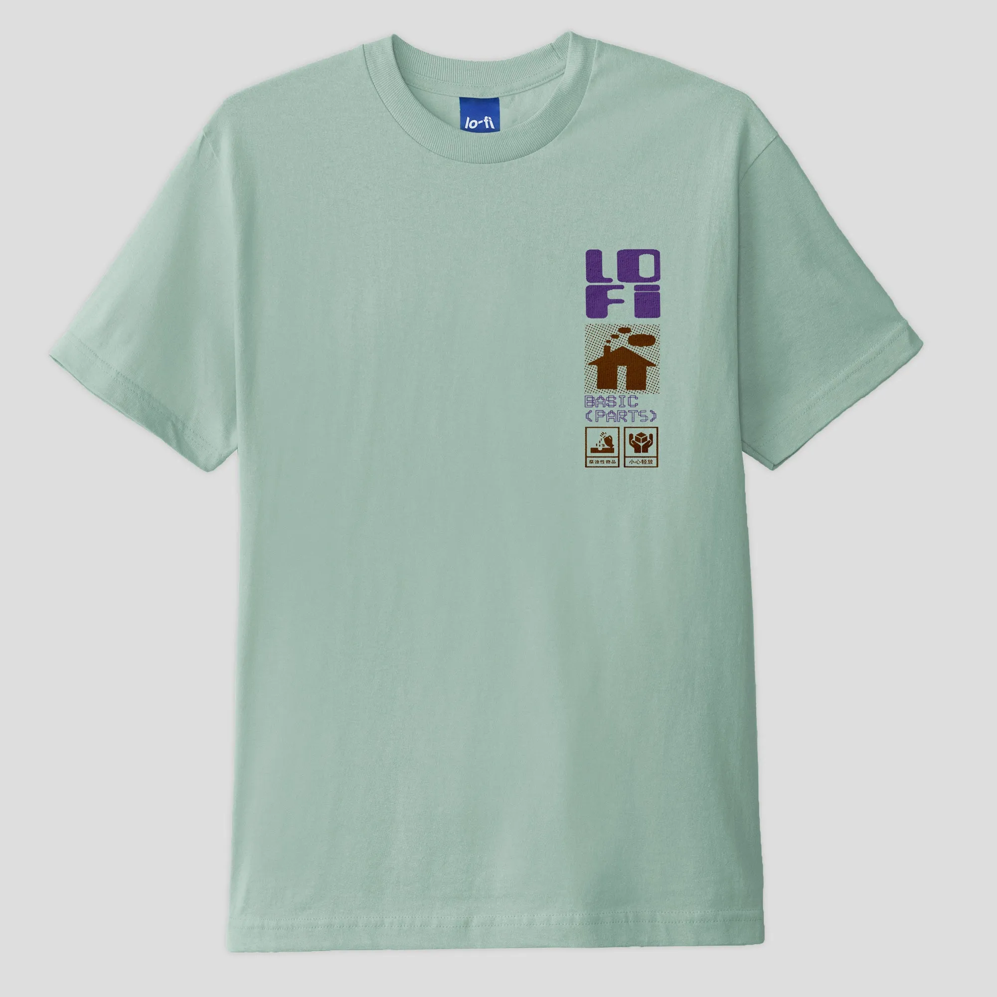 Lo-Fi Basic Parts Tee - Ice harmonious