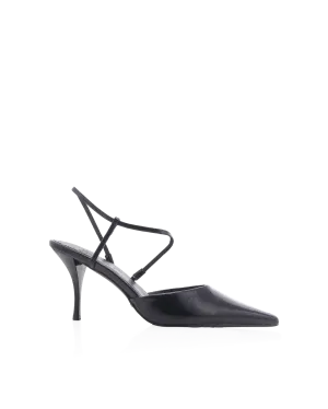 Ventilated Design Glamorous Heels MARISOL - BLACK SHINE