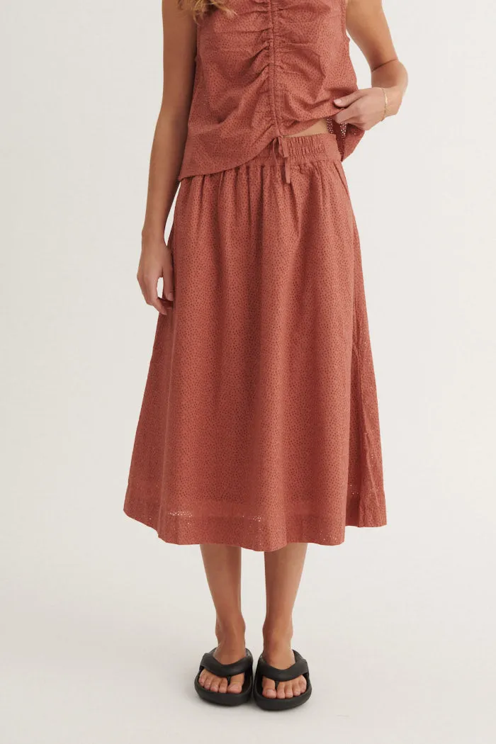 Lotus Skirt - cedar wood Soft Outfit Fair trade