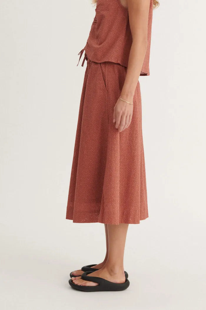 Lotus Skirt - cedar wood Personality Style Light Moodboard