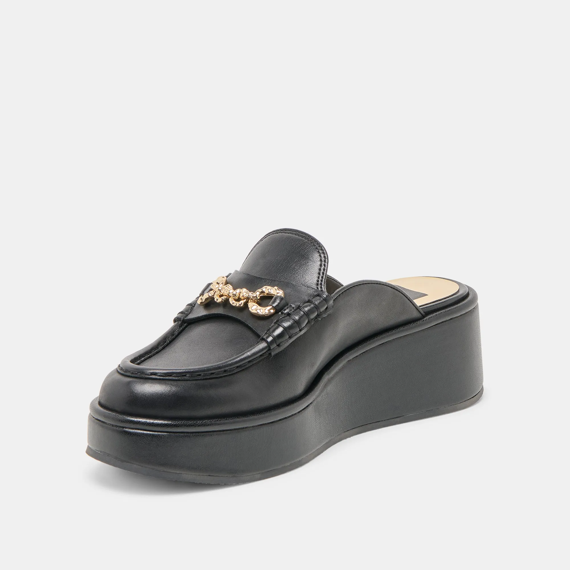 Pack Easy DORREL LOAFERS BLACK LEATHER