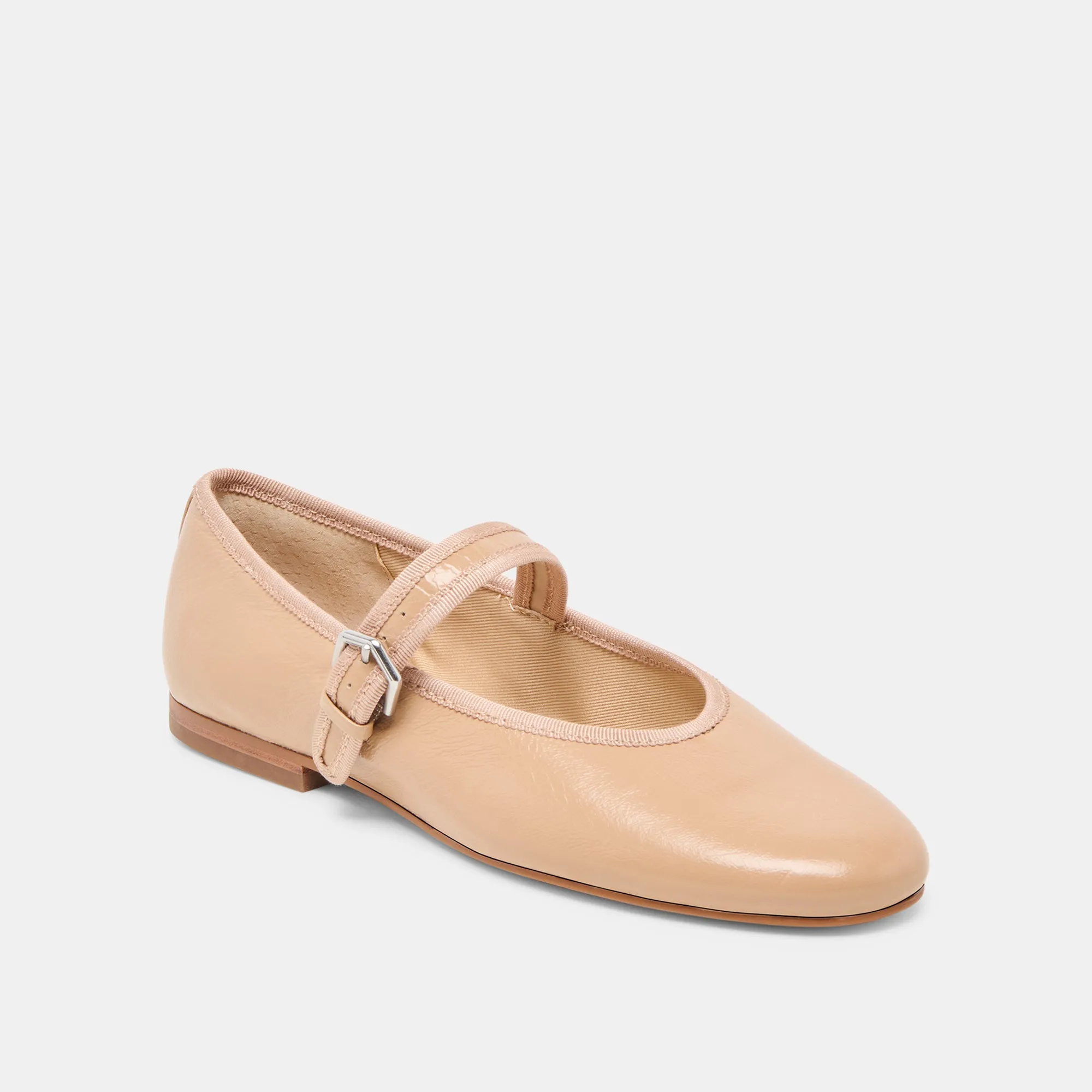 ROSLYN BALLET FLATS LIGHT TAN LEATHER durable shoes