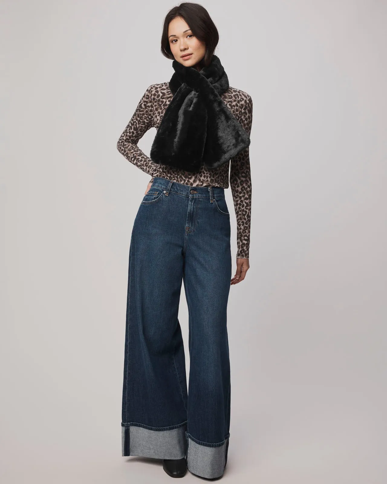 Lucia Fur Scarf Eco Certified Textile