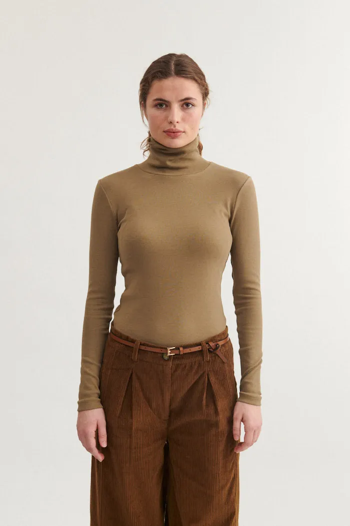 Ludmilla High-neck - Capers Green Stylish Everyday Wear Sun Protection