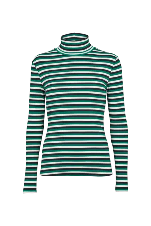 Ludmilla High-neck - Green jacket / black / whisper white Drop Shoulder Design