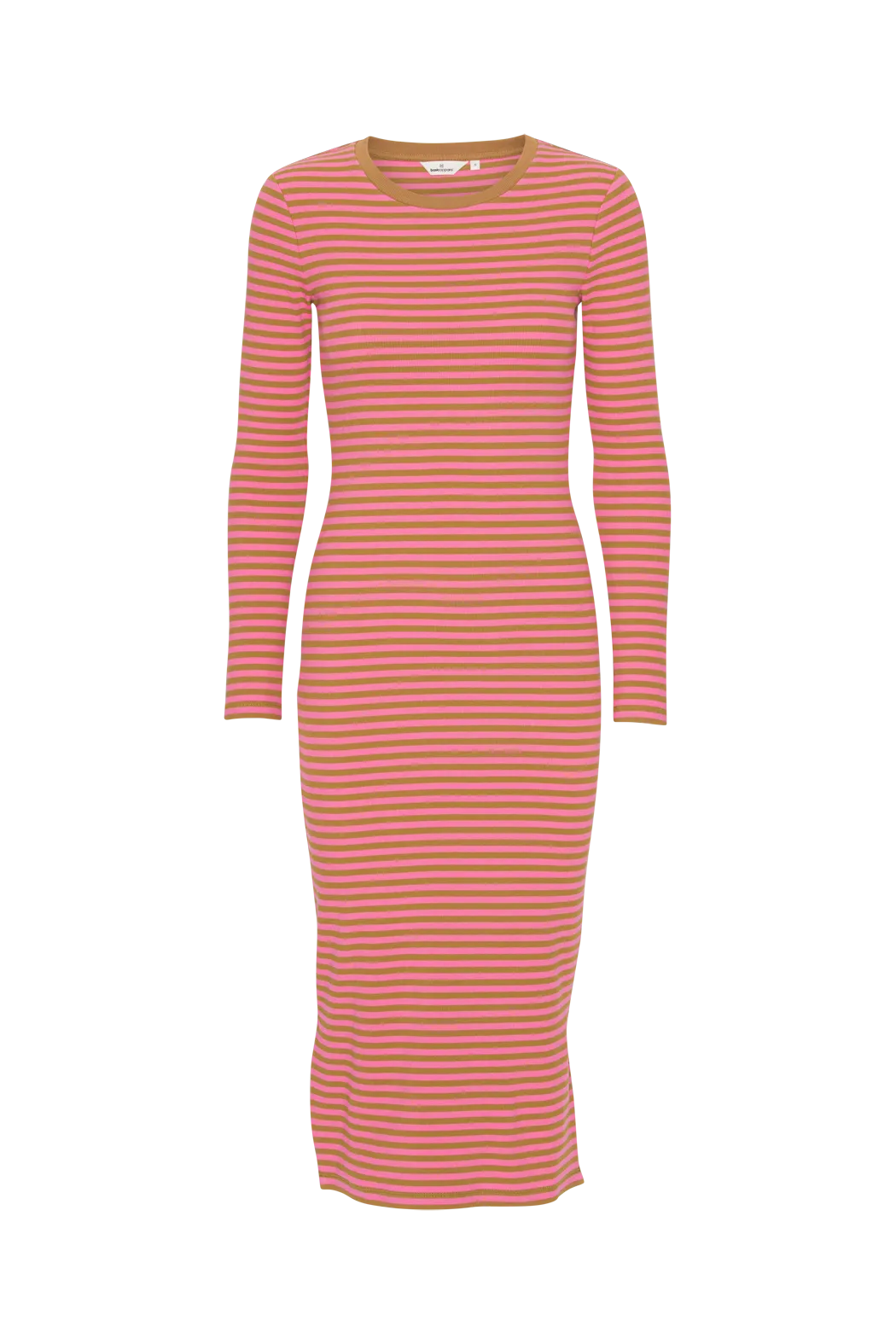 Smile Feel Ludmilla Long Dress - Stripe Fruit Dove/508 Bronze Brown