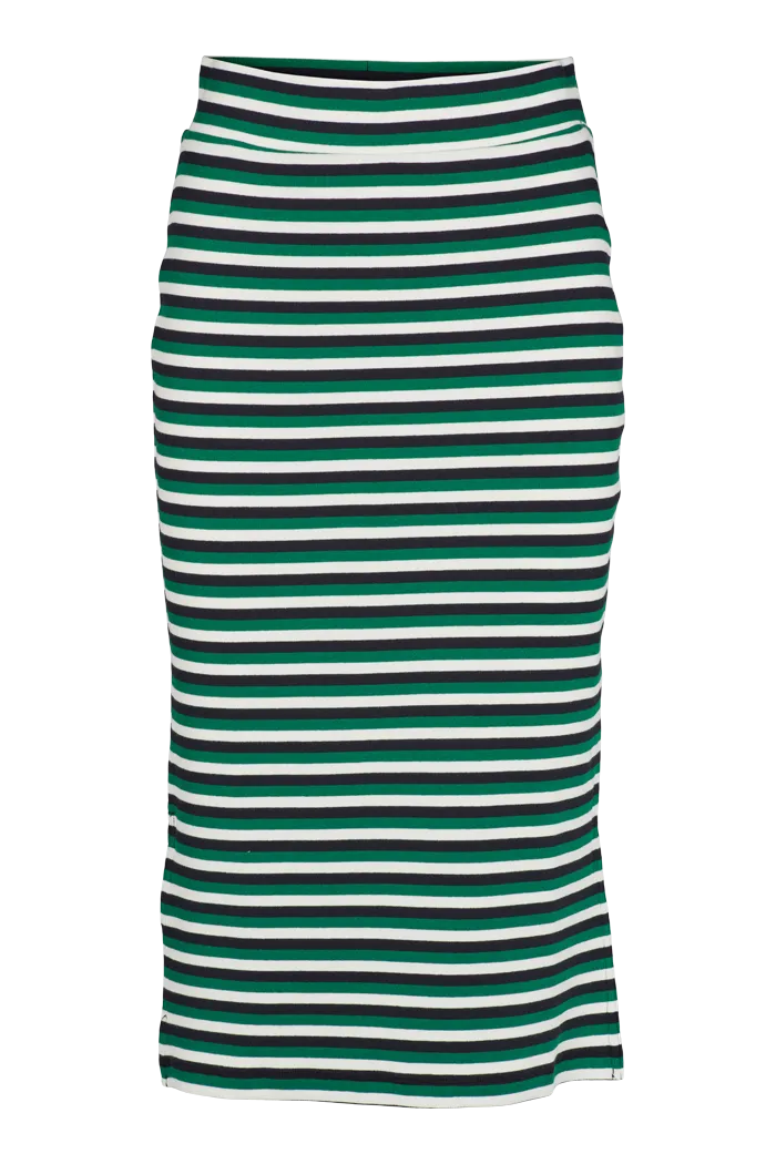 Ludmilla Long Skirt - Green jacket / black / whisper white Full Circle