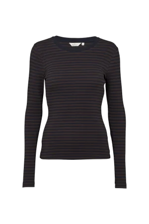 Ludmilla LS Tee - Chocolate Torte / Black Tagless Design FadeResistant