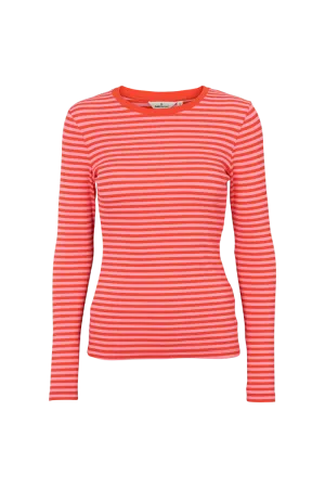Ludmilla LS Tee - grenadine / pink carnation Sporty Fit