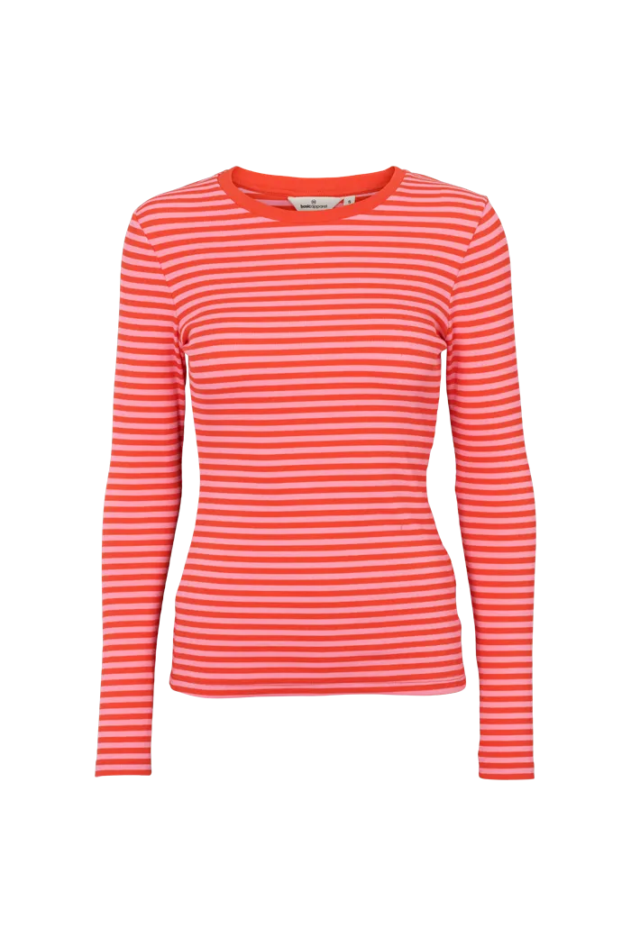 Ludmilla LS Tee - grenadine / pink carnation Sporty Fit