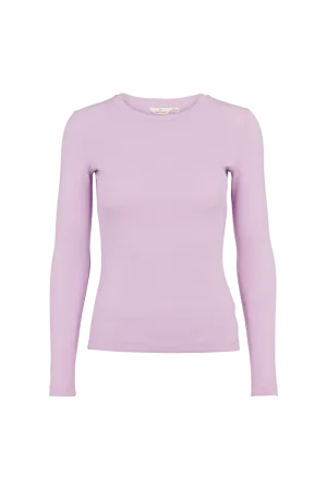 Ludmilla LS Tee - Lavendula Comfy Essentials Wear Soft Touch