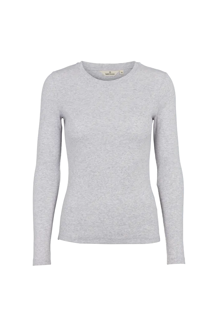 Weekend Smart Comfy Flex Ludmilla LS Tee - Light Grey Mel.