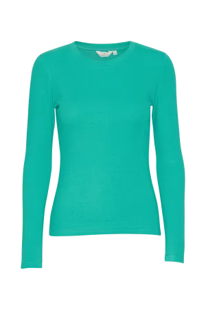 Ludmilla LS Tee - Ocean Floor Casual Chic Look Simple Comfort Wear