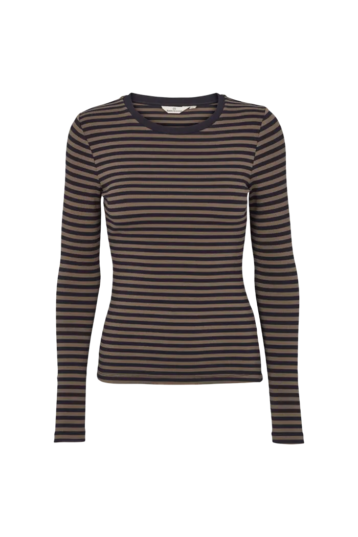 Ludmilla LS Tee - Tarmac/Black Comfortable Touch Breathable Wearable