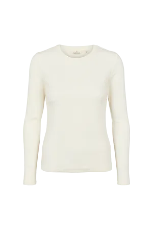 Ludmilla LS Tee - Whisper White Roomy Design perfect for all-day wear