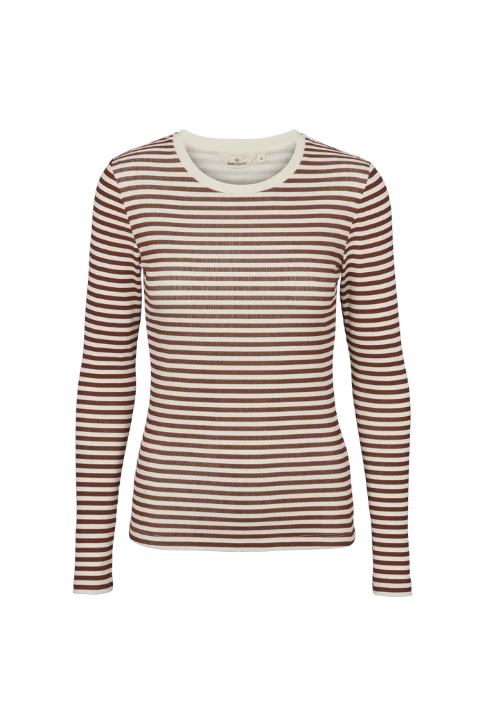 Ludmilla LS Tee - Whisper White/Mink City Smart