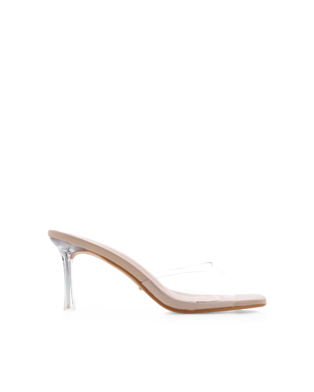 light texture Suede Heels CODA - CLEAR-NUDE
