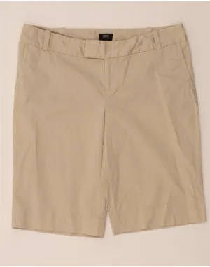 MOSSIMO Womens Chino Shorts US 12 Large W34 Beige Cotton Breathable Layer