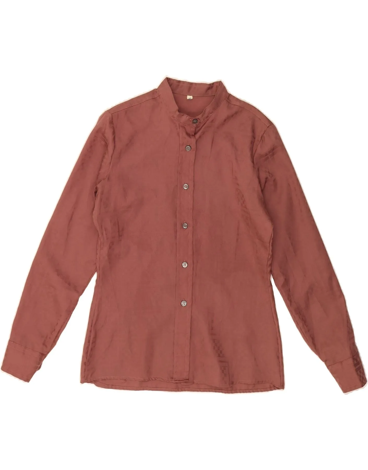 VINTAGE Womens Shirt IT 46 Large Burgundy Modern Fit Workwear Style