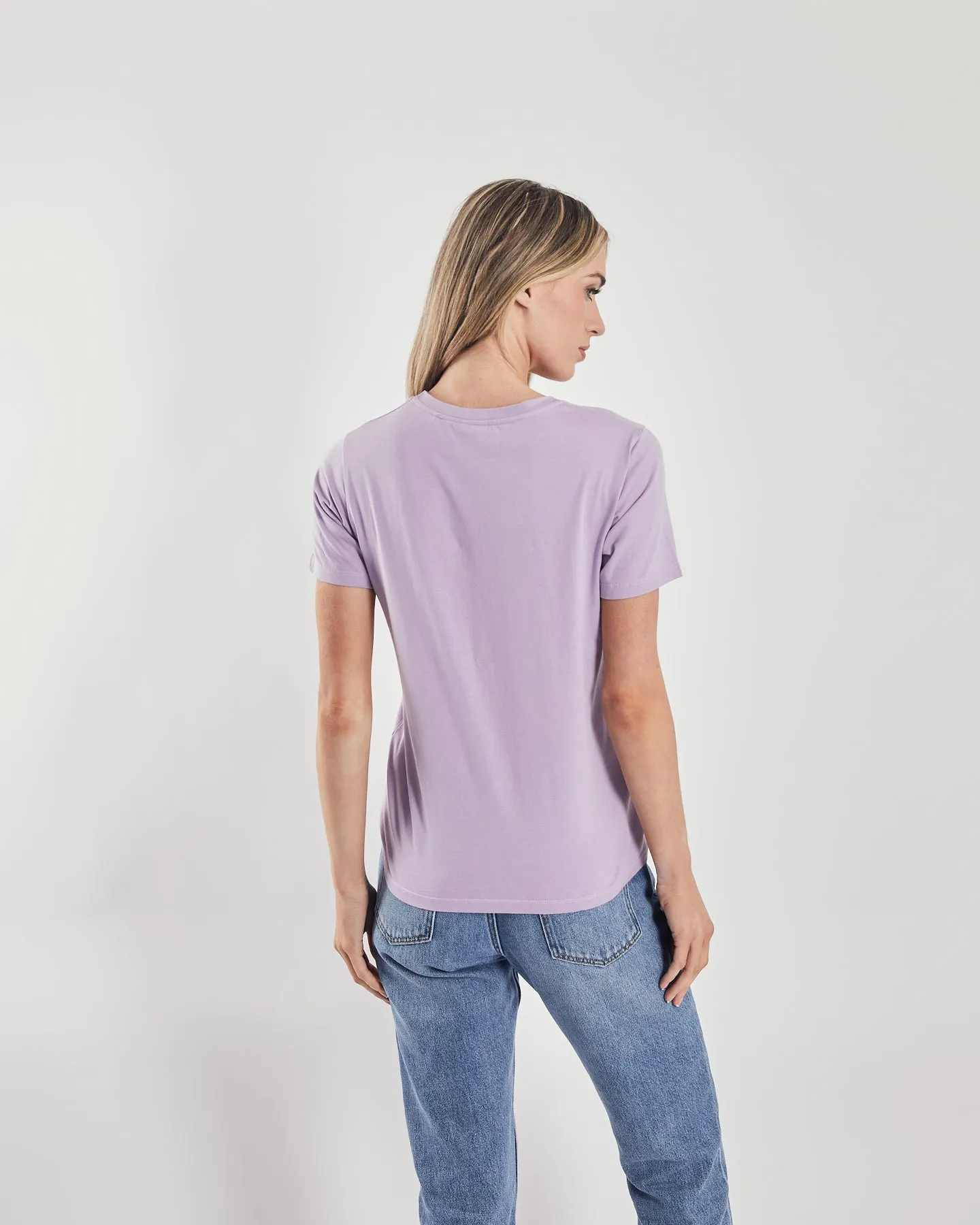 Maisie T-Shirt Purple Rose Urban Fashion Look