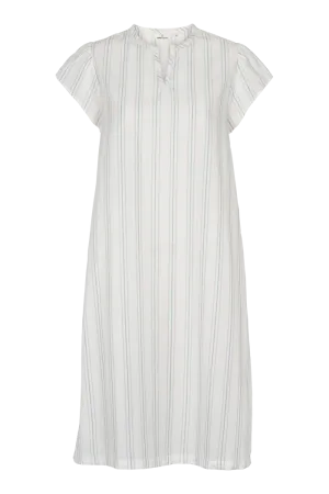 Lace Accent Marina SS Dress - Whisper white / Lotus / alaskan blue