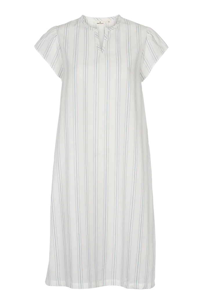 Lace Accent Marina SS Dress - Whisper white / Lotus / alaskan blue