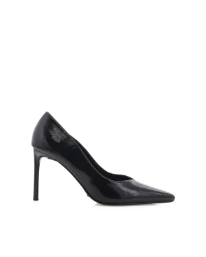 Work Pumps FABIOLA - BLACK CRINKLE PATENT