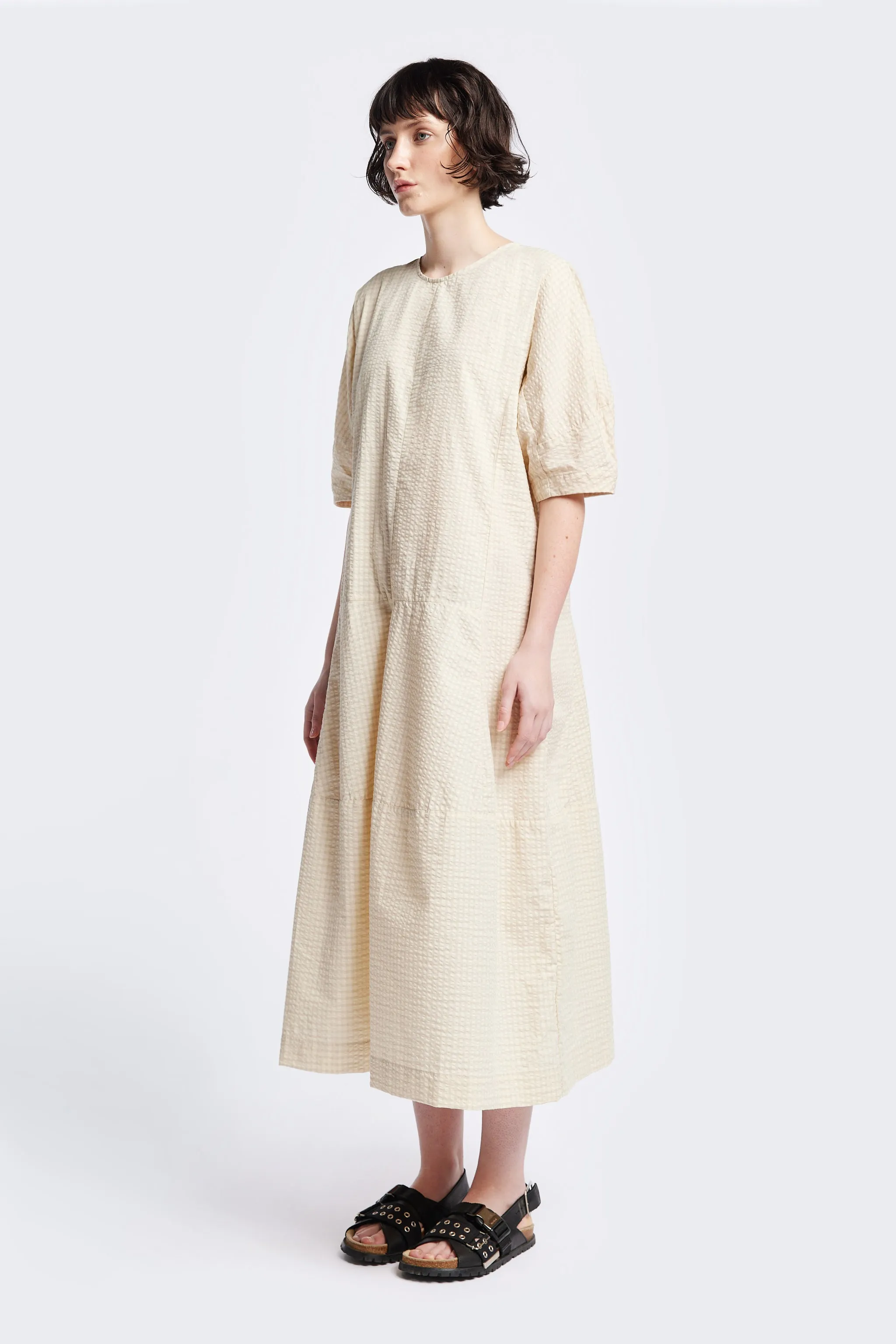 Scoria Dress Ecru Mid layer Modest Light