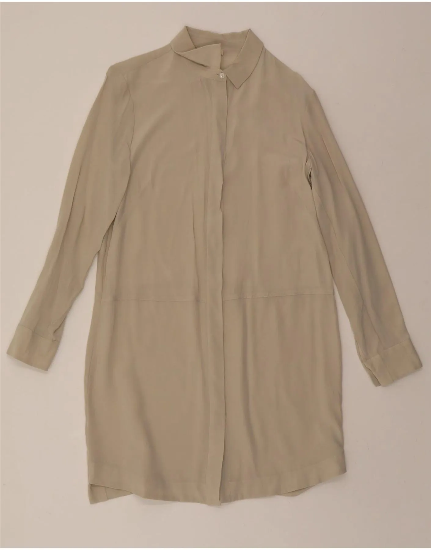 FALCONERI Womens Shirt Dress UK 12 Medium Beige Comfort Stretch