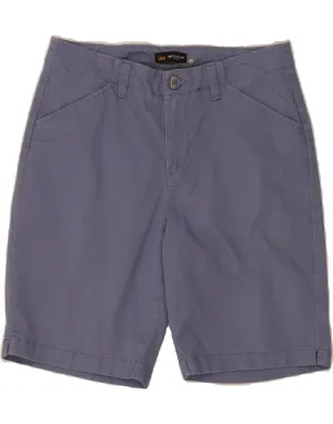 Smooth Zipper Design LEE Womens Regular Fit Mid Rise Casual Shorts US 10 Large W30  Blue Cotton