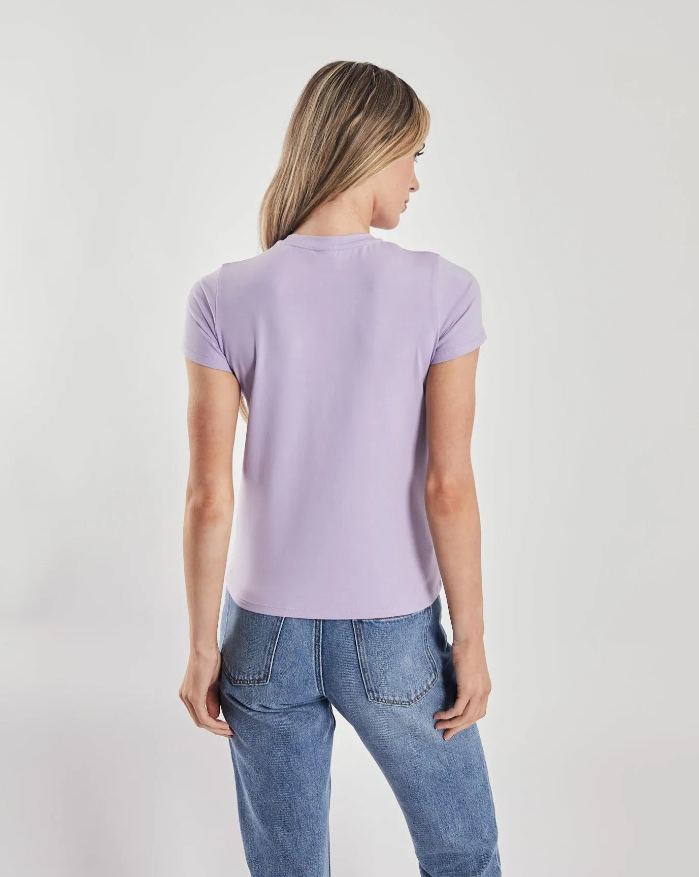 Anneli T-Shirt Purple Rose Ultra Soft Texture