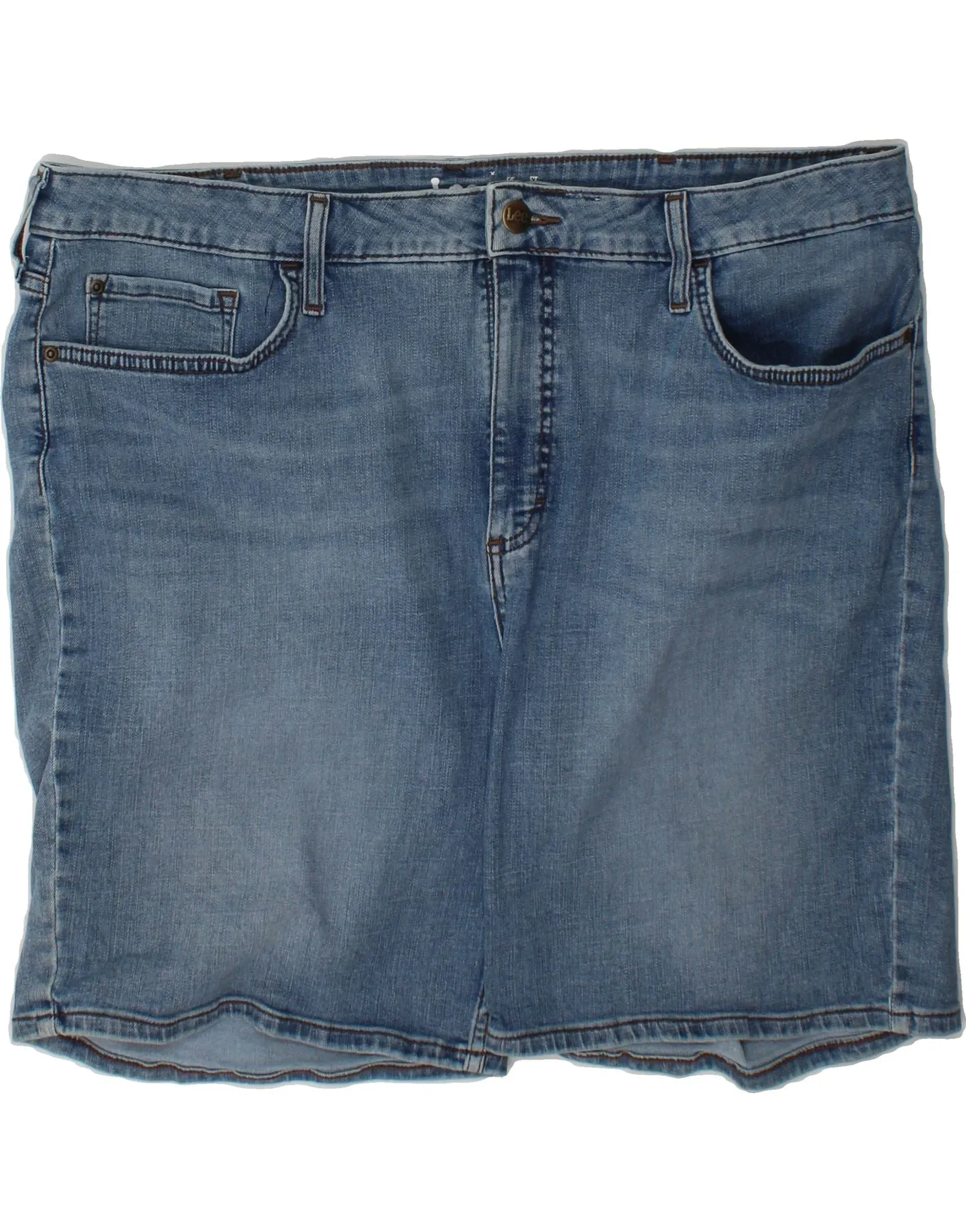 Youthful Appeal mix and match LEE Womens Mid Rise Denim Shorts US 22 3XL W44  Blue Cotton