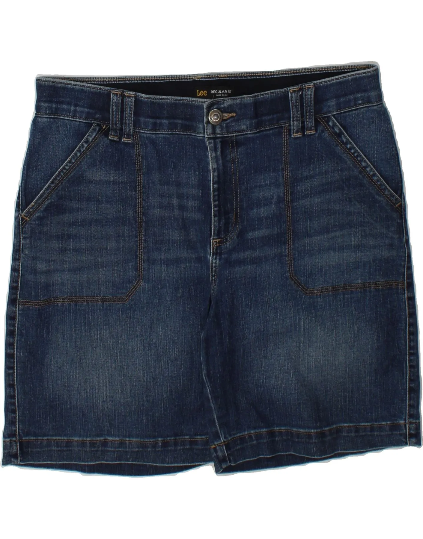 LEE Womens Denim Shorts W38 XL Blue Ventilated Back Breathable back panel