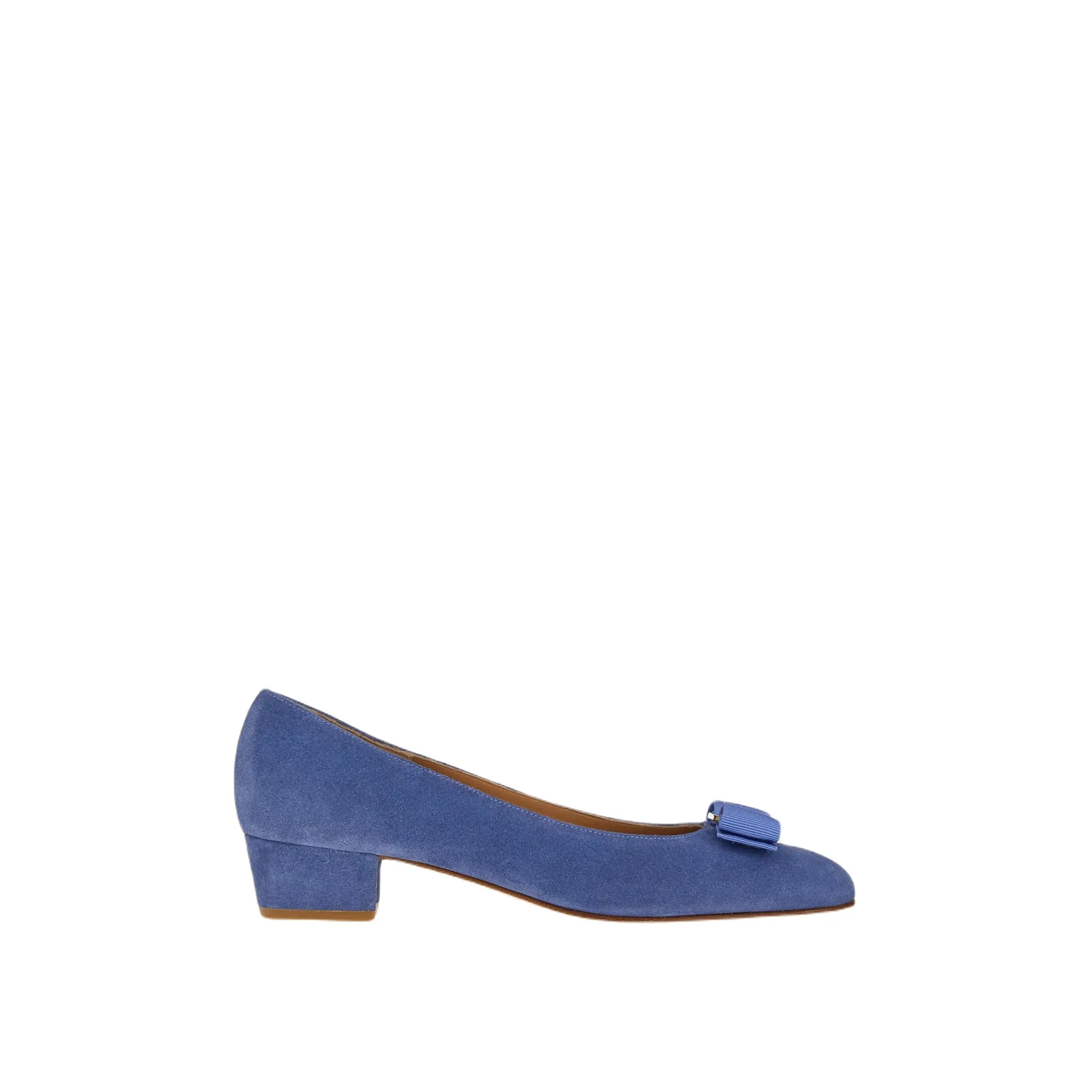 Ferragamo Vara Women's Pumps Blue Stylish Stilettos