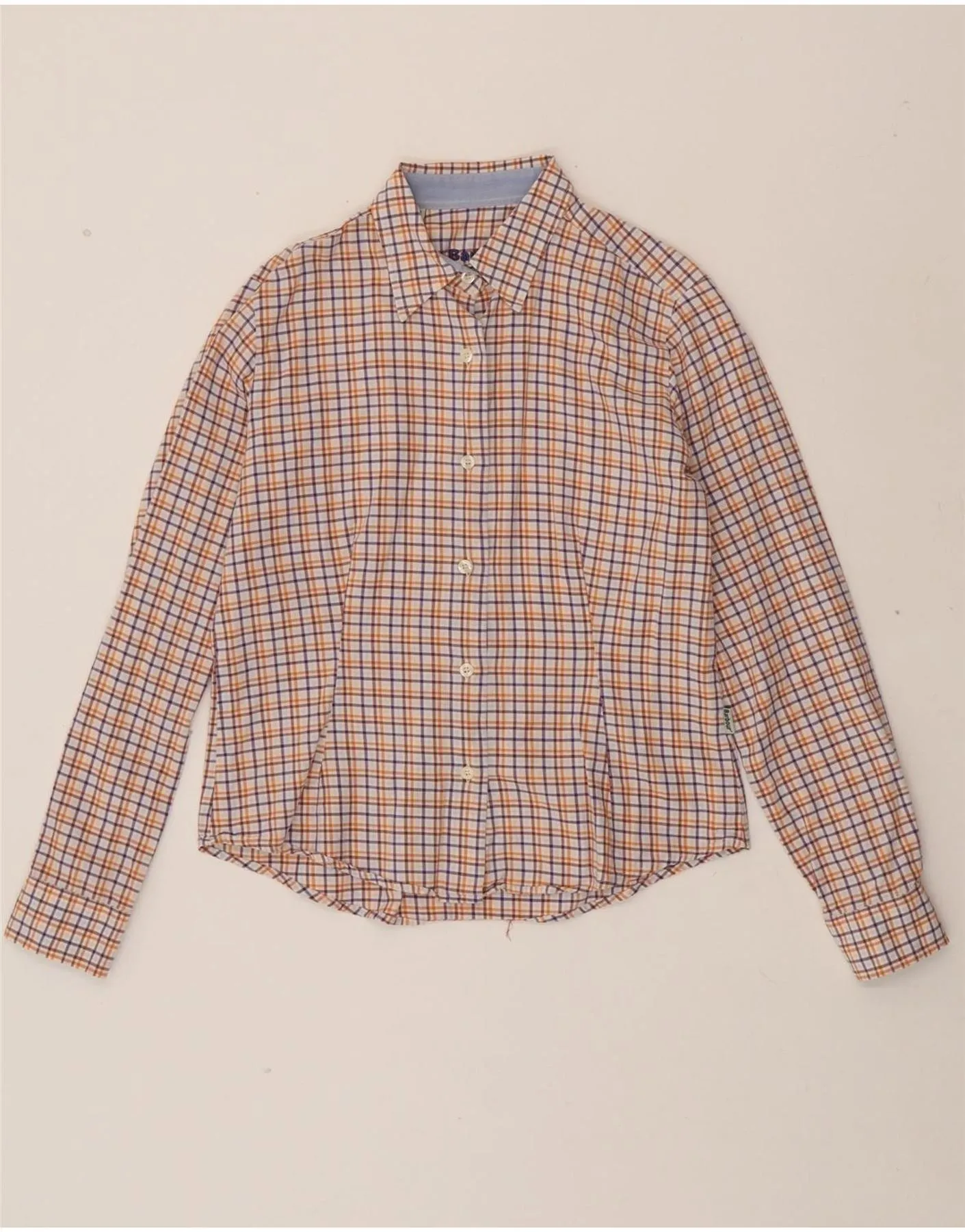 Modern Aesthetic Plus Size BARBOUR Womens Shirt UK 14 Medium Multicoloured Check Cotton