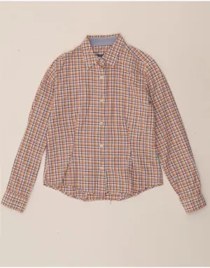 Modern Aesthetic Plus Size BARBOUR Womens Shirt UK 14 Medium Multicoloured Check Cotton