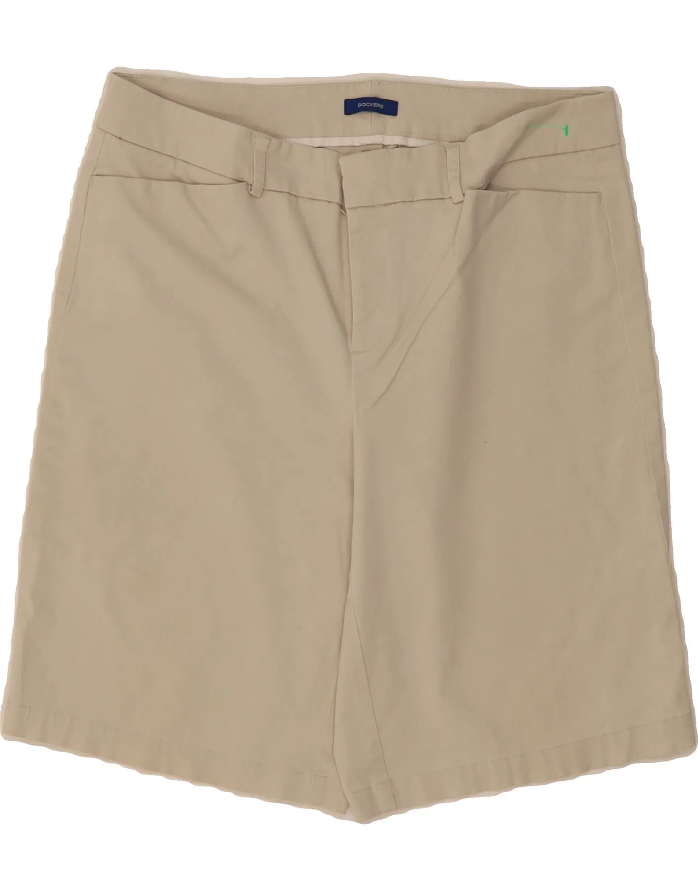 Non Iron Material DOCKERS Womens Casual Shorts US 12 Large W32 Beige Cotton