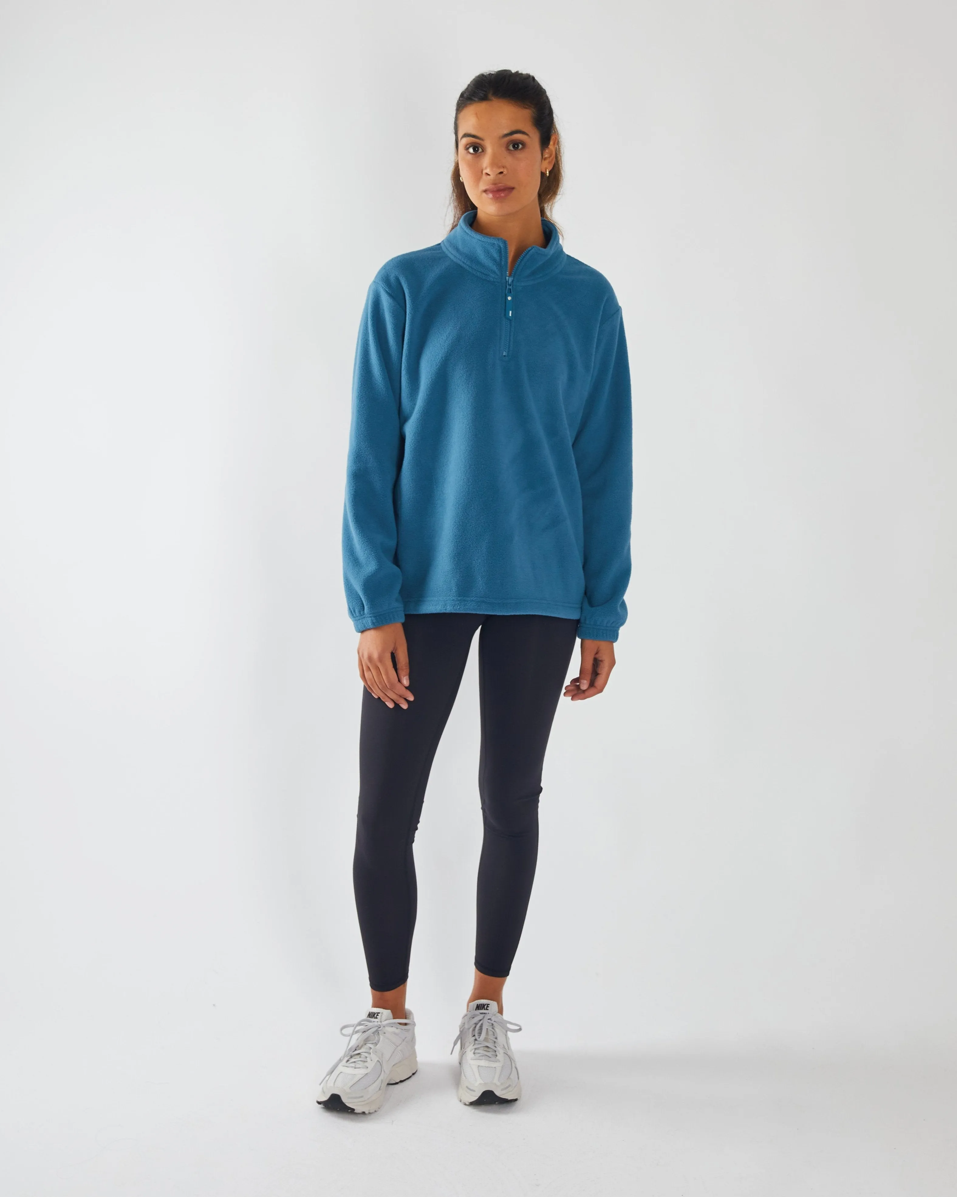 Pixie Fleece Half Zip Midnight consumer preference goes with leggings