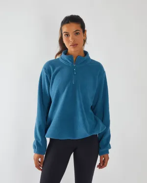 Pixie Fleece Half Zip Midnight Mesh Lining Fresh Sporty